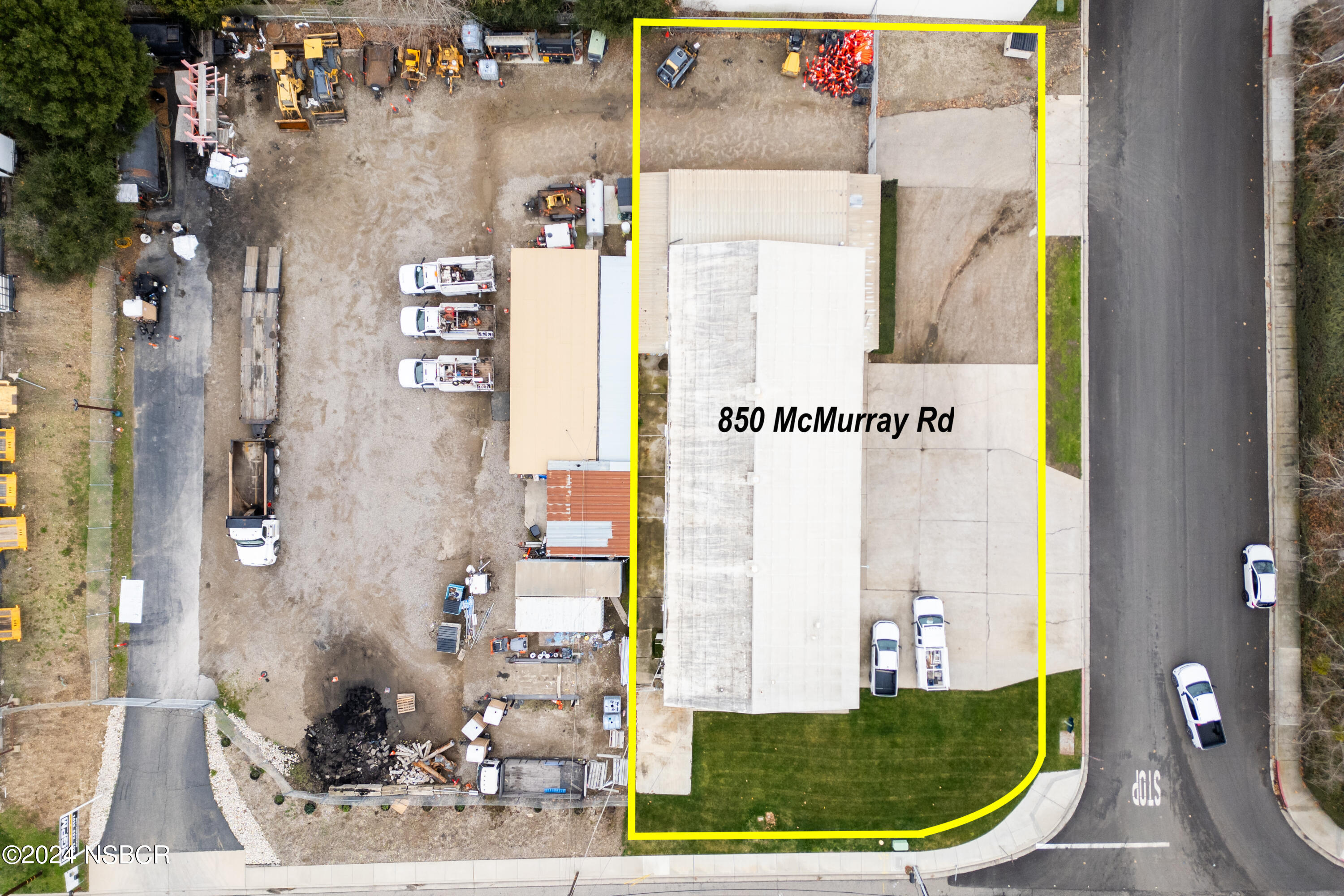 850 McMurray Road Buellton, CA 93427 - Photo 2 of 5 850 Mc Murray Rd aerial with yellow line