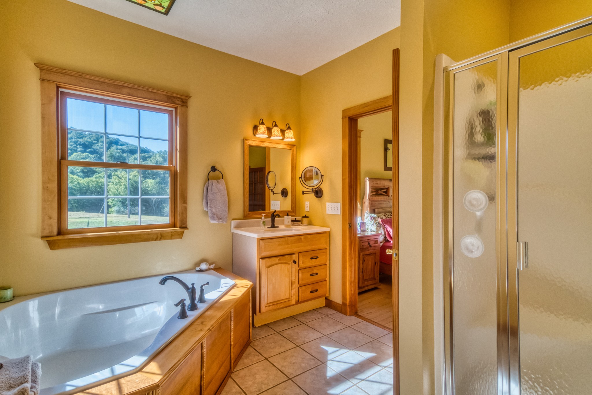 216 Old Wolf Hill Road Bethpage, TN 37022 - Photo 17 of 48 a spacious bathroom with a tub sink and mirror