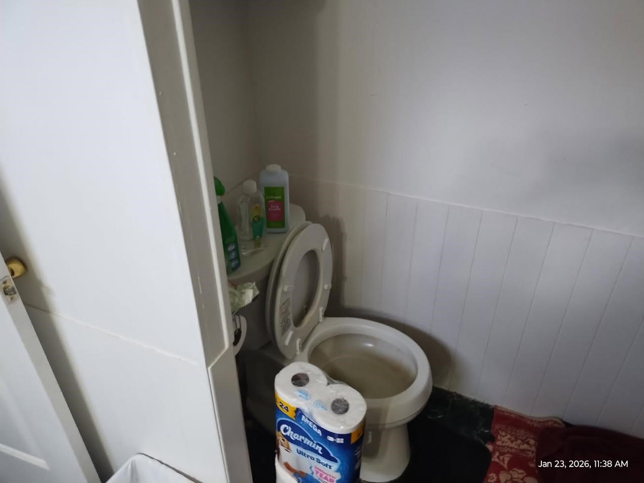 180 Woods Road Coldspring, TX 77331 - Photo 18 of 35 a bathroom with a toilet and a sink