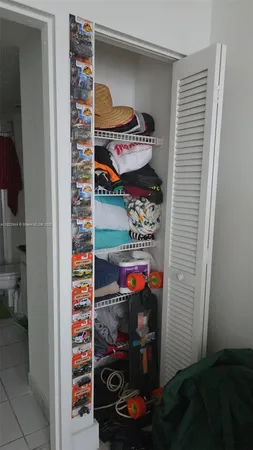 a view of a room with storage and utility
