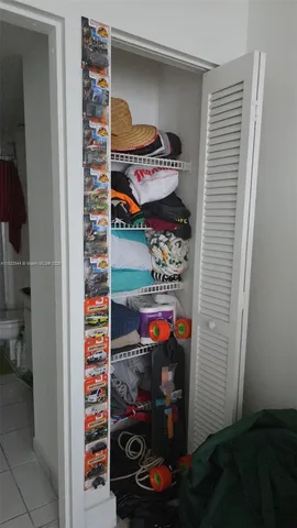 a view of a room with storage and utility