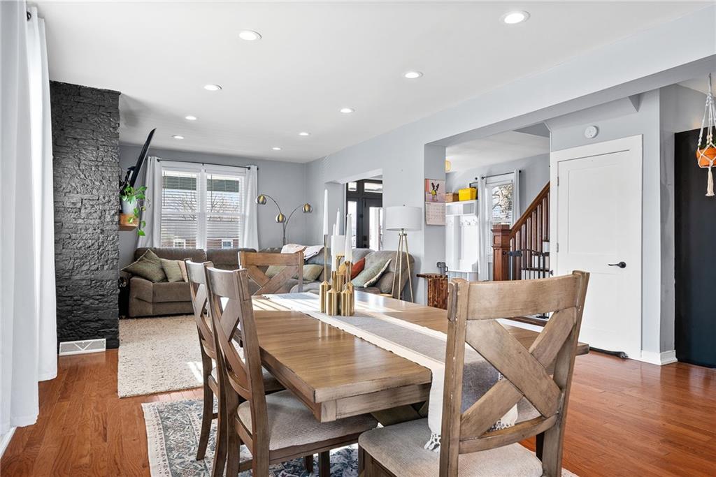 449 Elwyn Avenue Springdale, PA 15144 - Photo 15 of 46 a view of a dining room with furniture window and wooden floor
