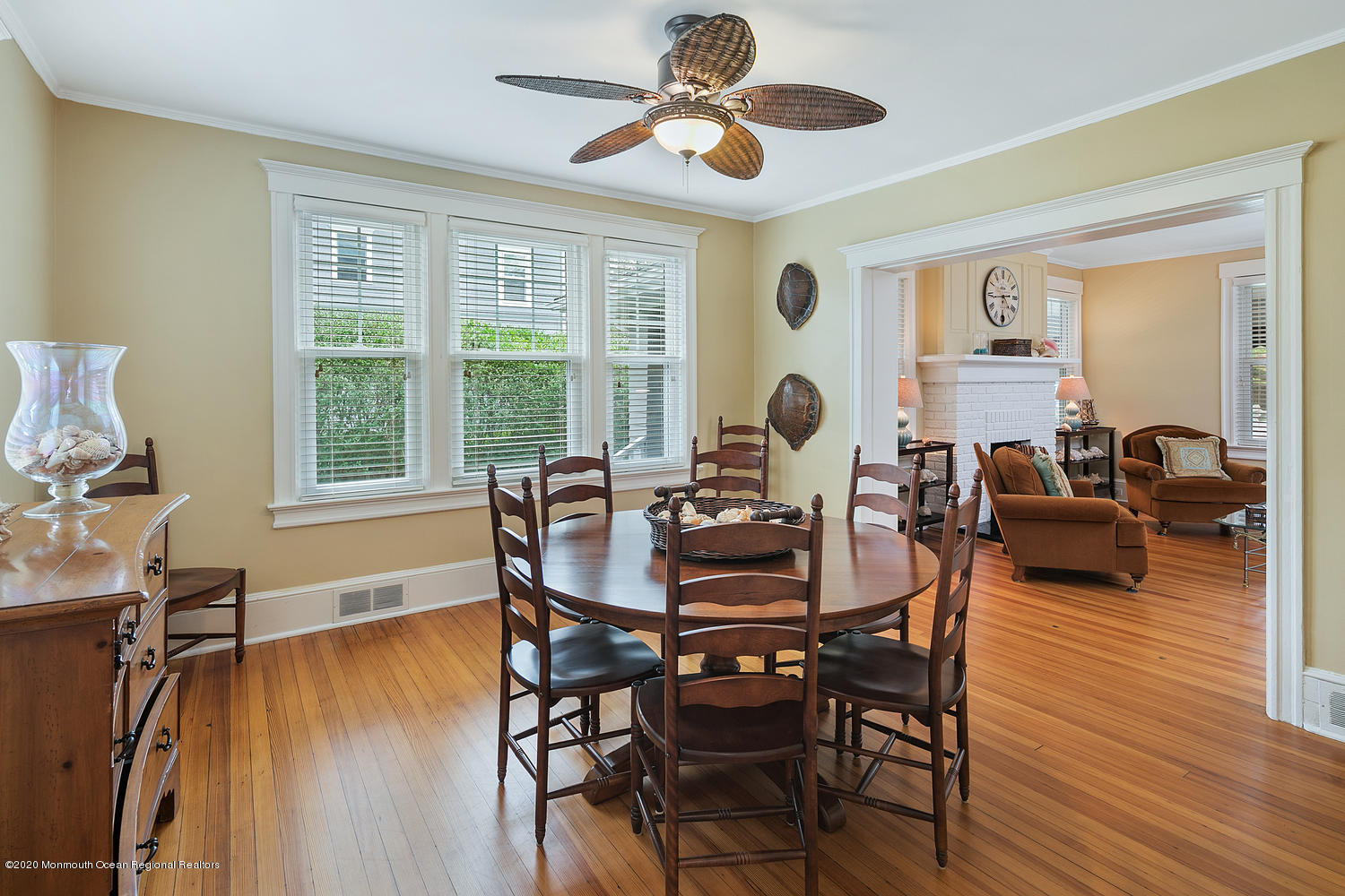 408 Tuttle Avenue Spring Lake, NJ 07762 - Photo 12 of 36 a view of a dining room with furniture window and wooden floor