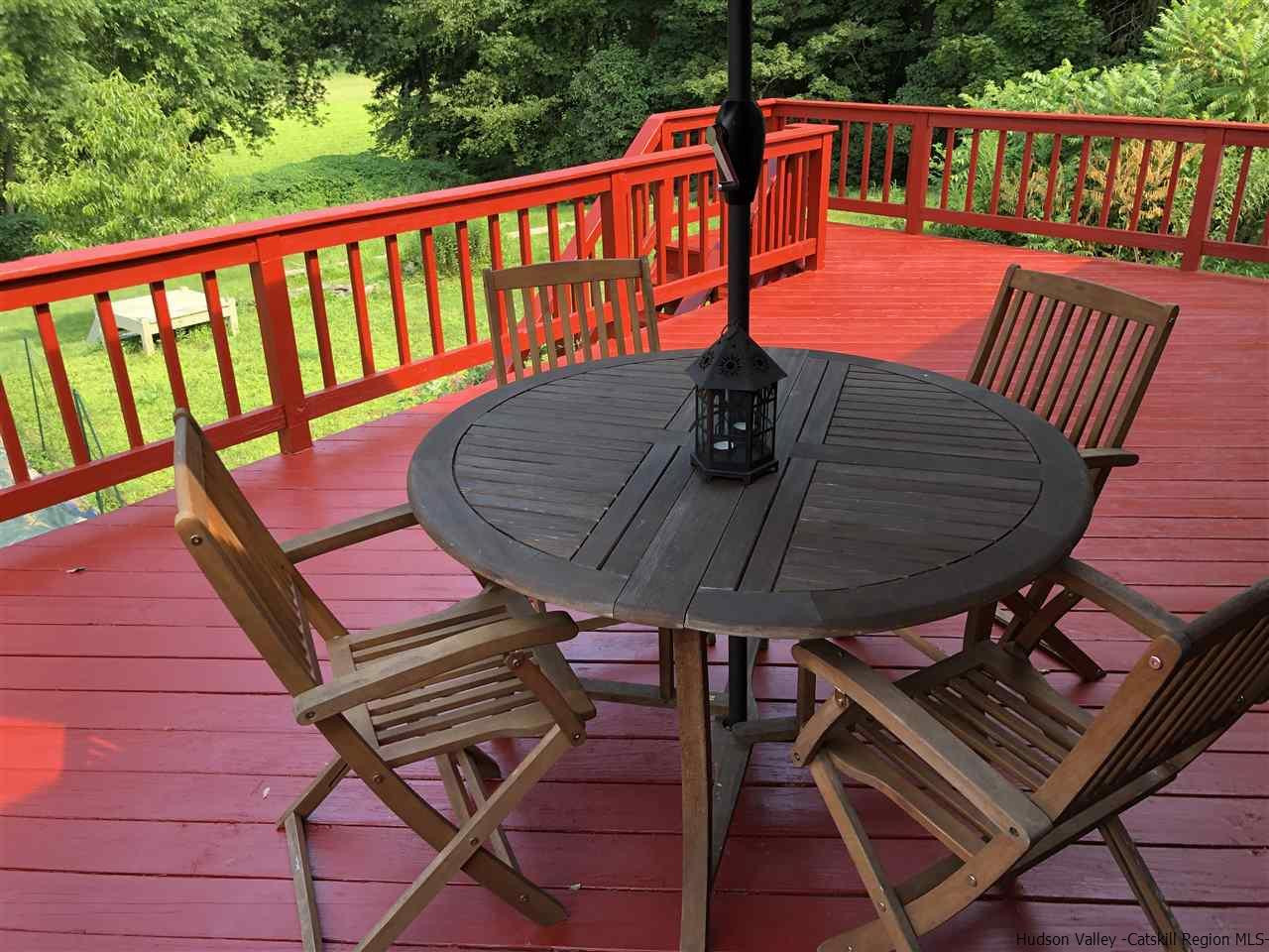 160 Old Rte 209 Hurley, NY 12443 - Photo 5 of 29 a view of a roof deck with wooden floor and fence
