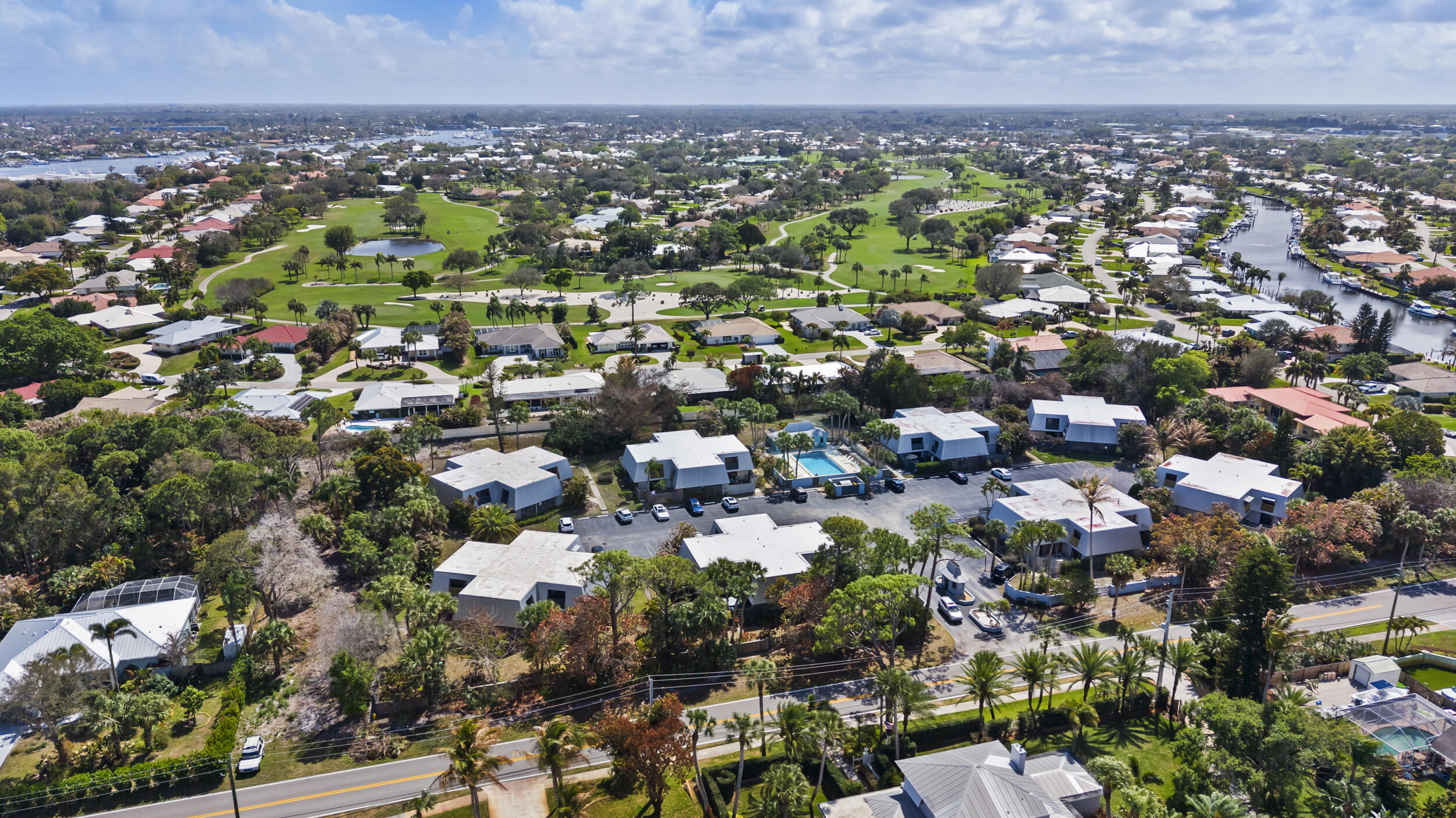 3852 Jefferson Street Stuart, FL 34997 - Photo 29 of 42 an aerial view of multiple house
