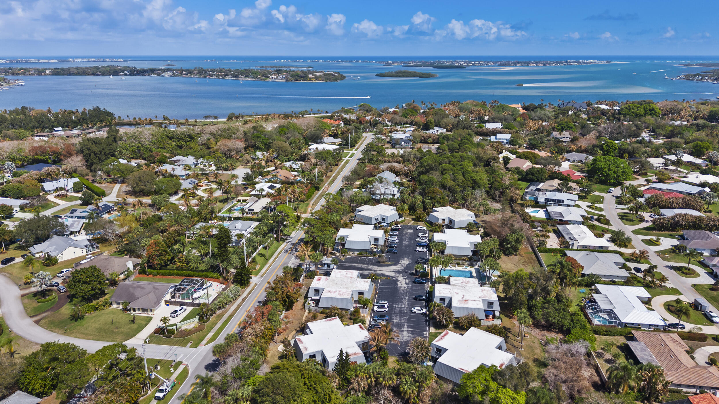 3852 Jefferson Street Stuart, FL 34997 - Photo 33 of 42 an aerial view of residential building with outdoor space