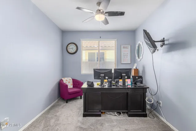 a room with furniture