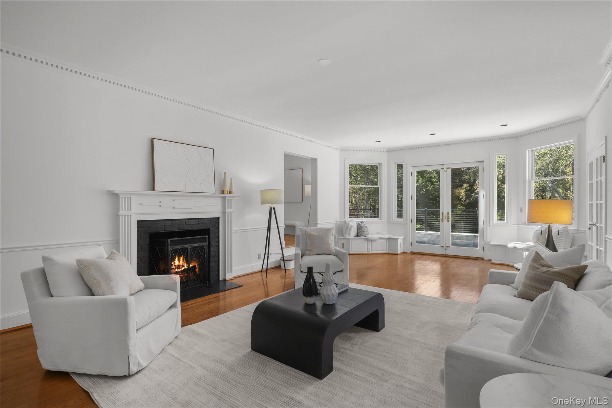 30 Knapp Road Pound Ridge, NY 10576 - Photo 13 of 38 a living room with furniture and a fireplace