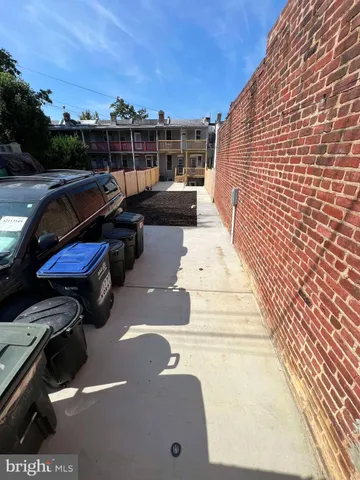 a view of balcony with patio
