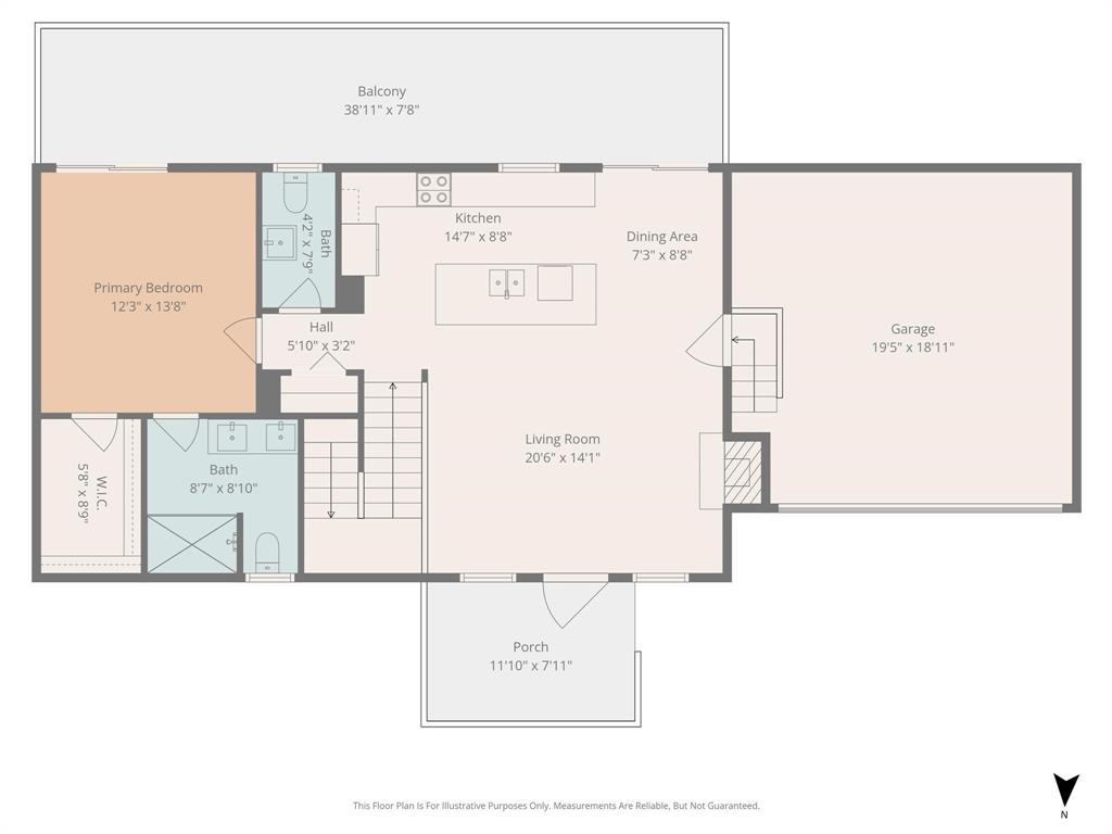 1719 Boot Hill Road Granbury, TX 76049 - Photo 35 of 35 Main Level Floor Plan