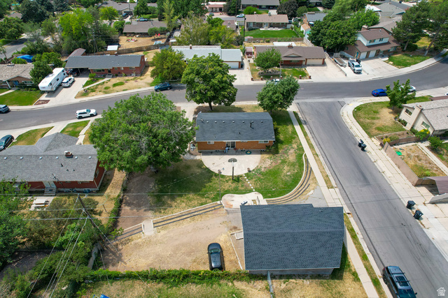 120 North 1230 E Street Springville, UT 84663 - Photo 51 of 60 Aerial perspective showcasing a residential neighborhood with established trees