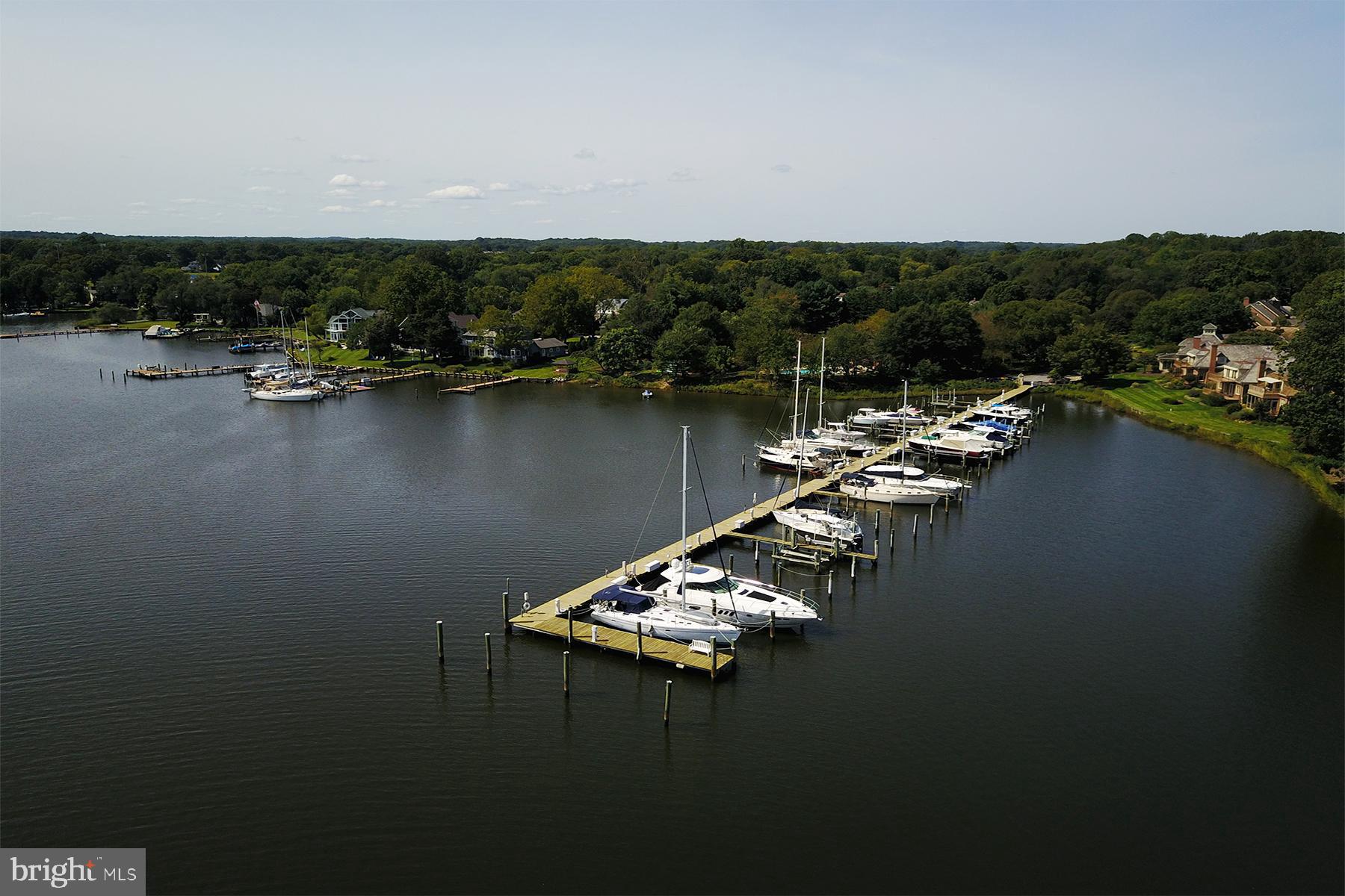 710 South River Landing Road Edgewater, MD 21037 - Photo 4 of 55 Aerial view of the community marina