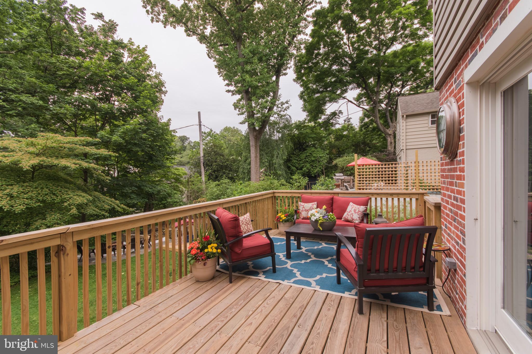 224 Woodward Road Media, PA 19063 - Photo 22 of 28 Deck with sliders to recreational room