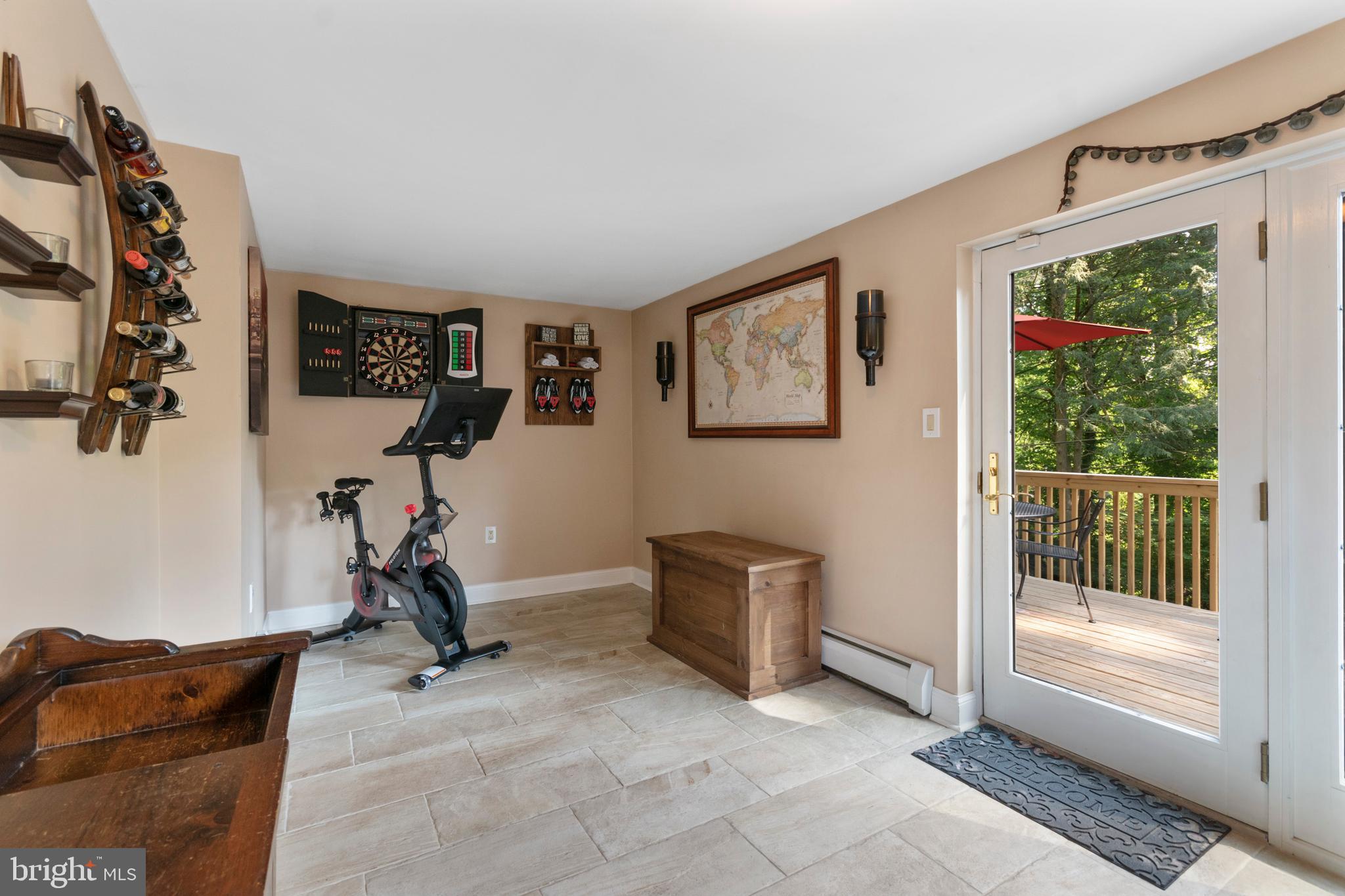224 Woodward Road Media, PA 19063 - Photo 10 of 28 Recreational Room with Doors to Deck