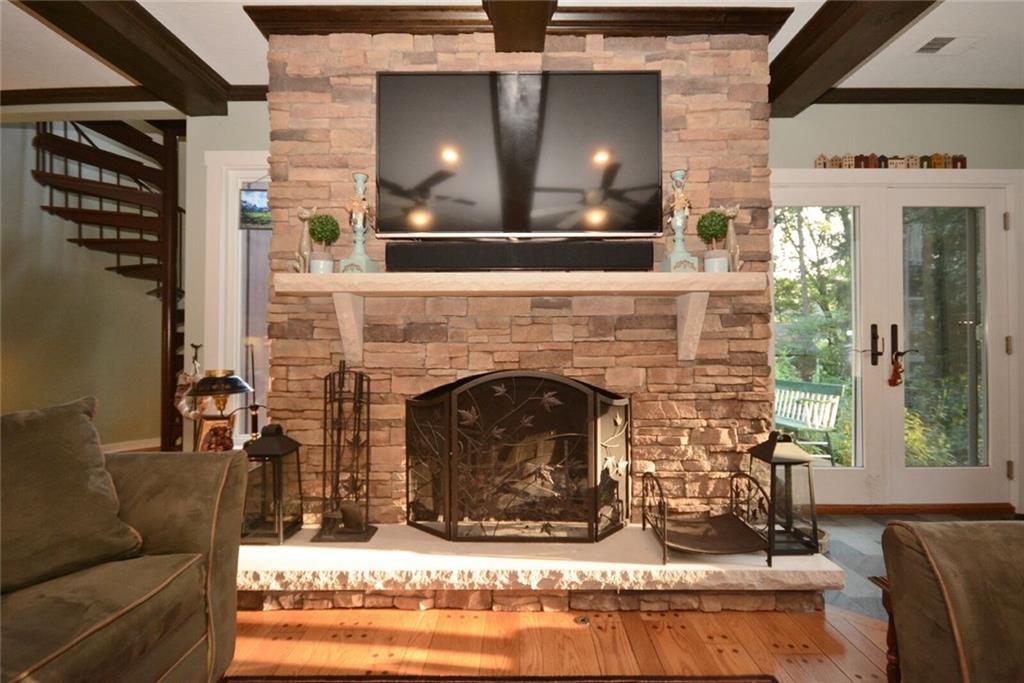 3241 Comanche Road Pittsburgh, PA 15241 - Photo 23 of 25 Wood burning fireplace in family room.