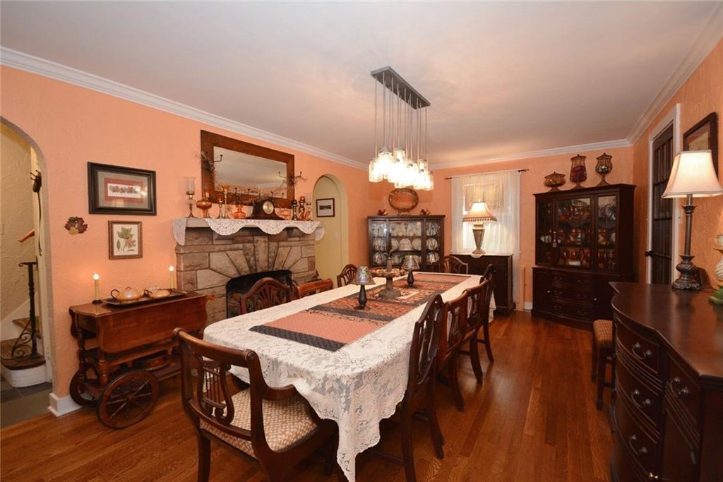 3241 Comanche Road Pittsburgh, PA 15241 - Photo 24 of 25 Large dining room with fireplace