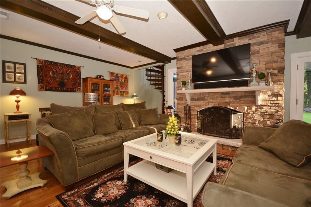 3241 Comanche Road Pittsburgh, PA 15241 - Photo 25 of 25 Family room with beautiful wood floors and beams