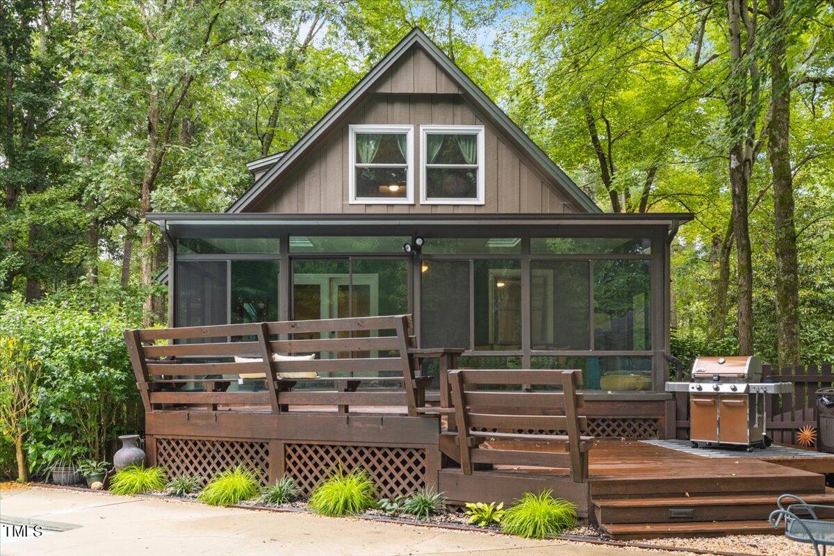 6713 Laurdane Road Raleigh, NC 27613 - Photo 41 of 47 a front view of a house with garden