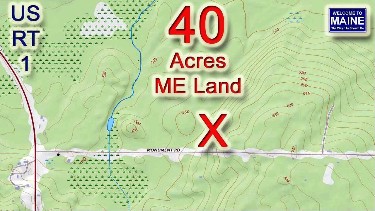Lot 20 Monument Road Amity, ME 04471 - Photo 3 of 13 map-40-acres-me-land-set