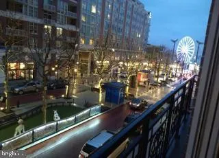 a tall building sitting on the side of a street