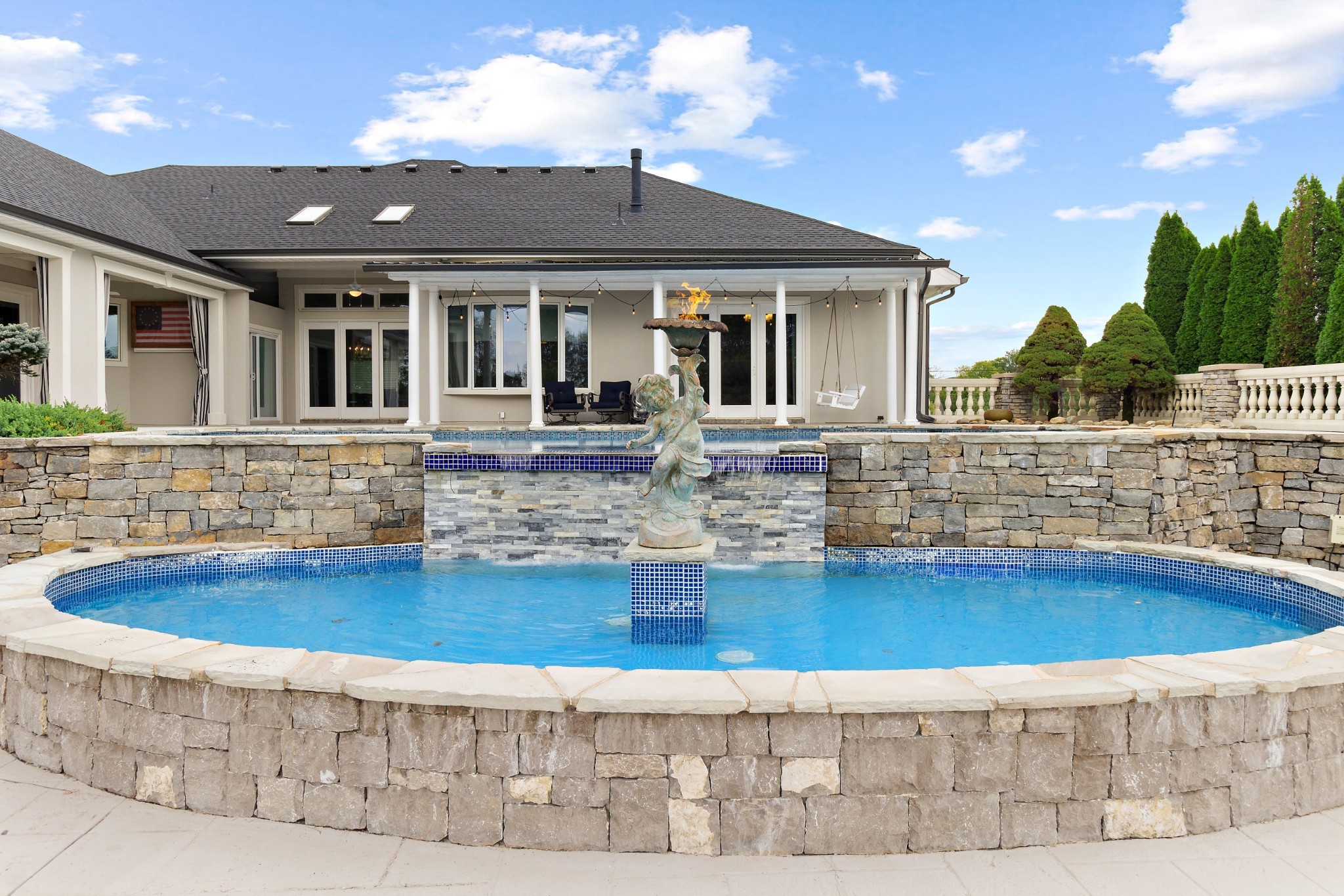 1598 Palmer Road Lebanon, TN 37090 - Photo 10 of 56 a view of a house with swimming pool and sitting area