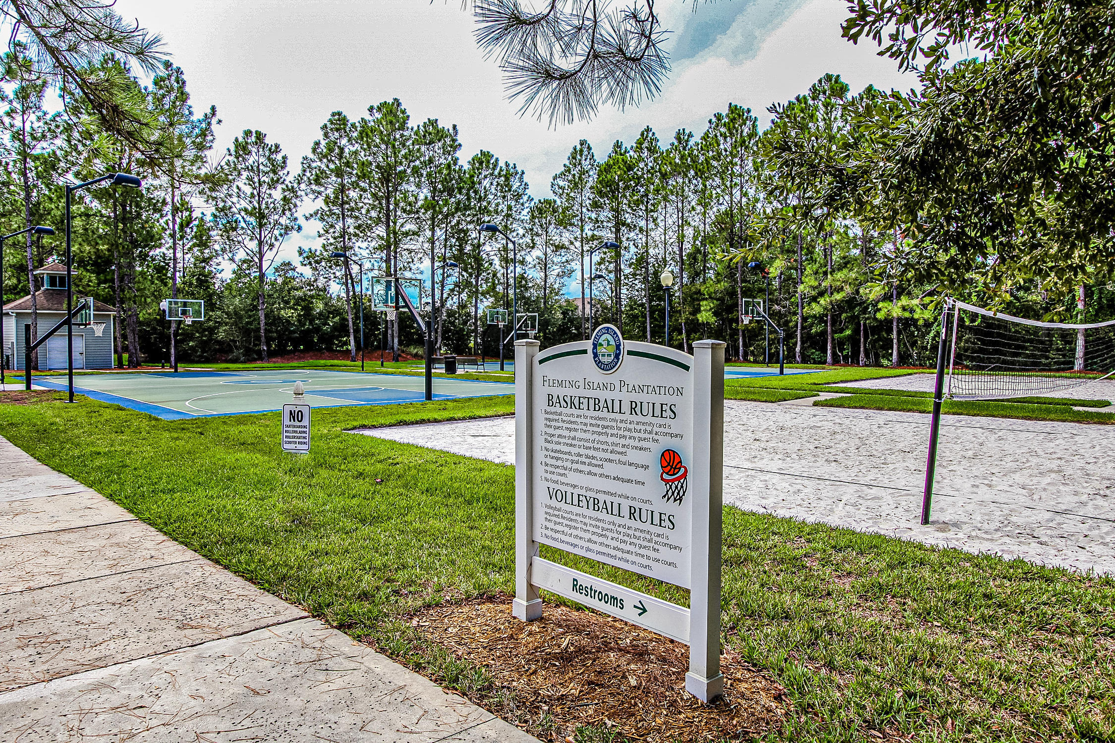 1844 Sugar Maple Road Fleming Island, FL 32003 - Photo 48 of 61 Basketball & Volleyball Courts
