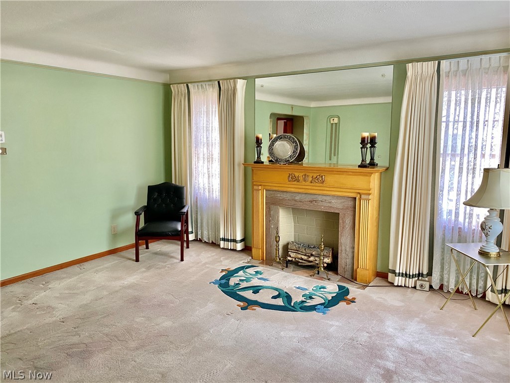 6190 Manchester Road Parma, OH 44129 - Photo 8 of 24 View 2 of Living Room with decorative fireplace.