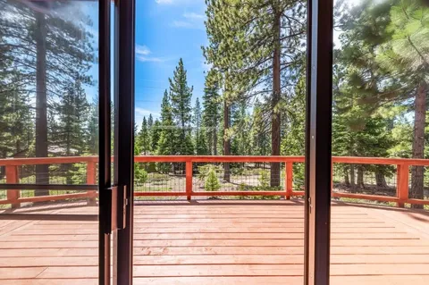 a view of a street from a window