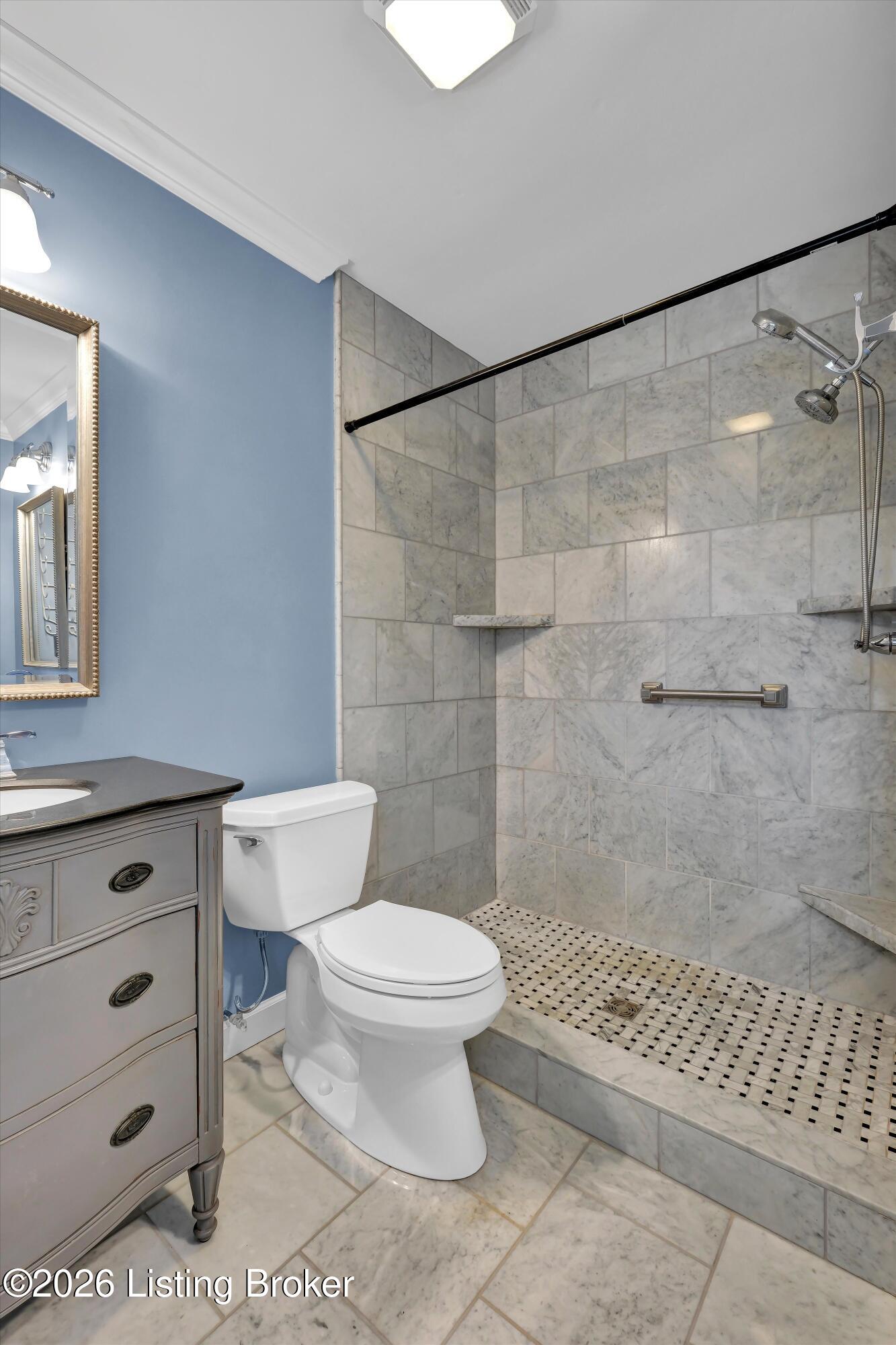 6108 Rodes Drive Northfield, KY 40222 - Photo 33 of 68 Custom tiled walk in shower