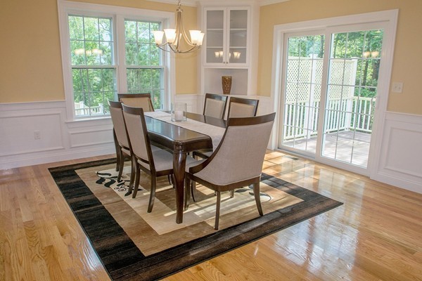 6 Robinson Road, Unit 10 Lexington, MA 02420 - Photo 5 of 6 a view of a dining room with furniture window and wooden floor