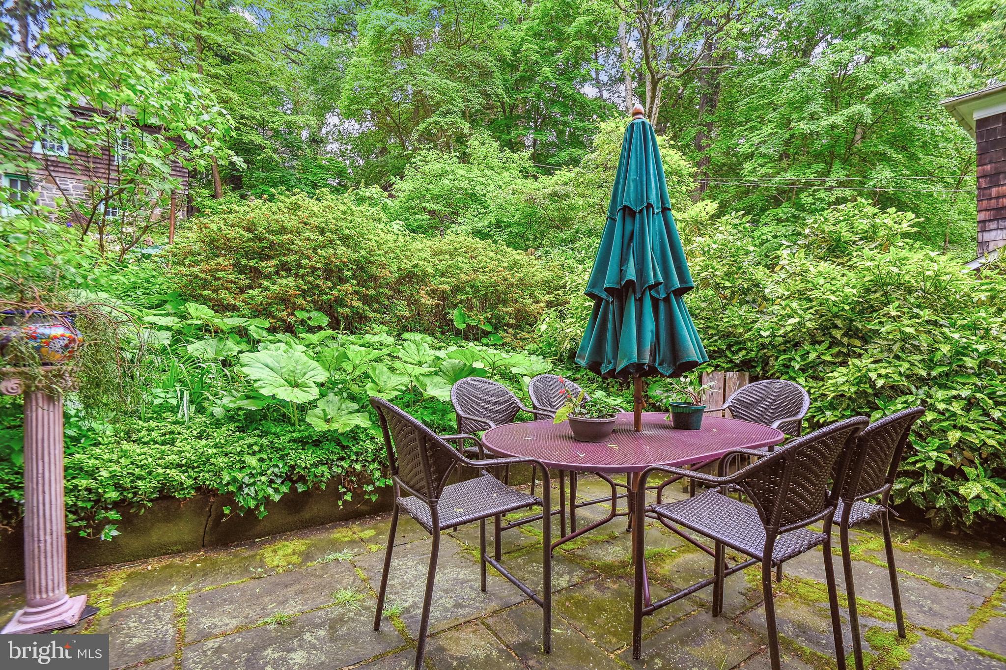 113 Deepdene Road Baltimore, MD 21210 - Photo 42 of 51 Stone Patio off of Sunroom and Dining Rm.
