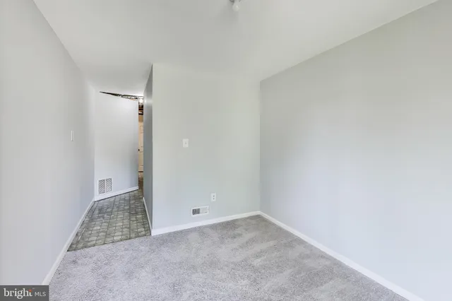 a view of an empty room