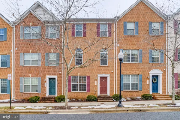 front view of a brick house