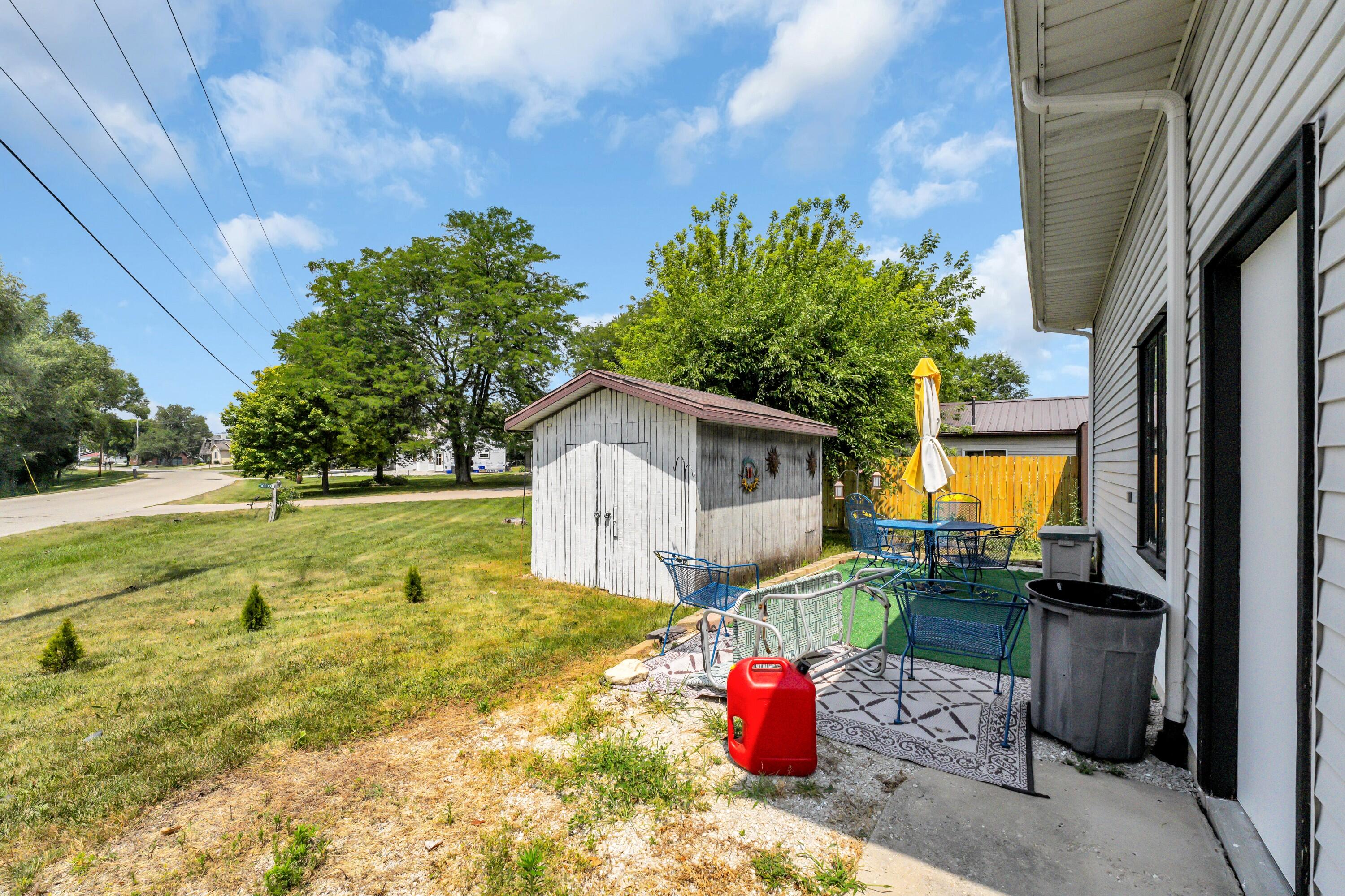 30810 Weiler Road Burlington, WI 53105 - Photo 33 of 37 A large shed is also included in the purchase.
