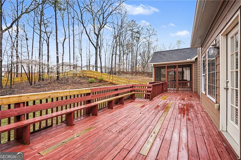 159 Sable Trace Trail Acworth, GA 30102 - Photo 32 of 40 a front view of a house with swimming pool and sitting area