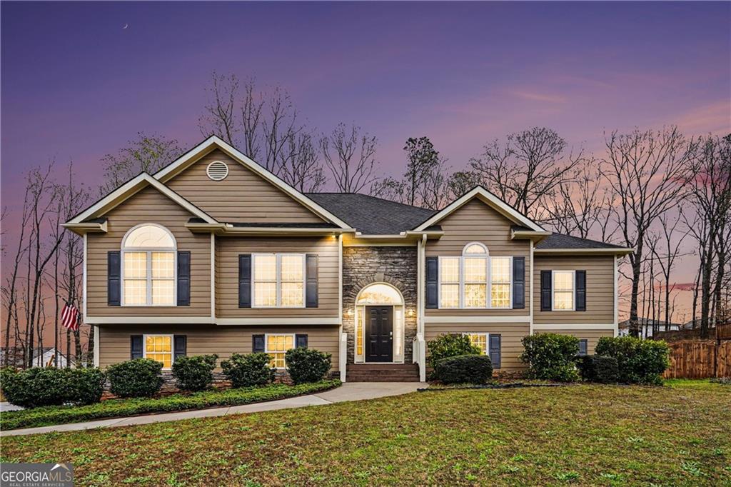 159 Sable Trace Trail Acworth, GA 30102 - Photo 39 of 40 a front view of a house with garden
