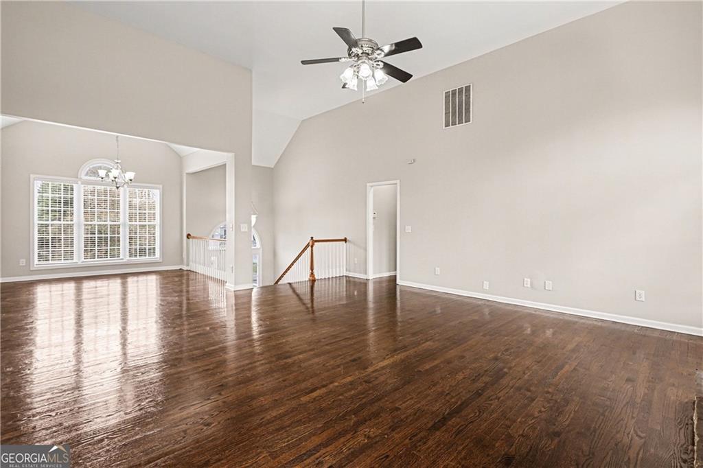 159 Sable Trace Trail Acworth, GA 30102 - Photo 6 of 40 a view of empty room with wooden floor and fan