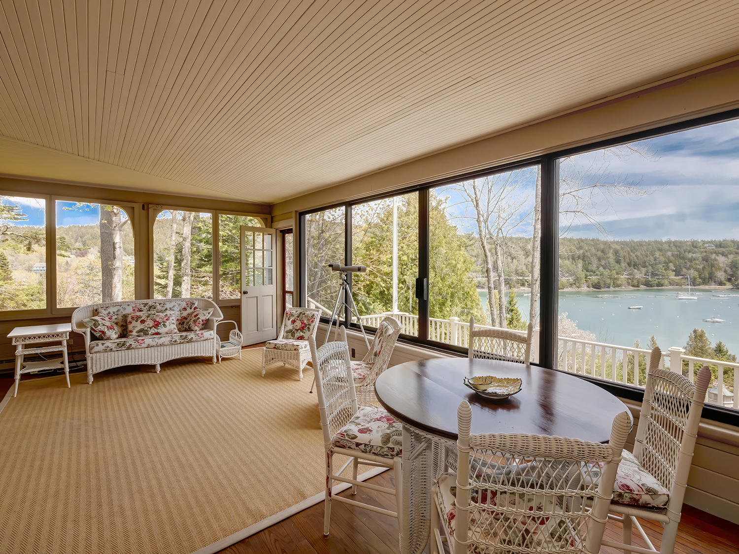 61 Harborside Road Northeast Harbor, ME 04662 - Photo 20 of 35 20-15-51 Encl Porch with WV (51)
