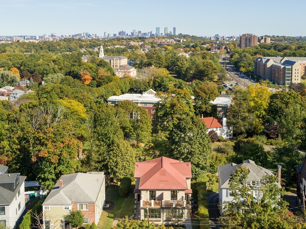 35 Algonquin Road, Unit 35 Chestnut Hill, MA 02467 - Photo 38 of 38 an aerial view of residential houses and city street