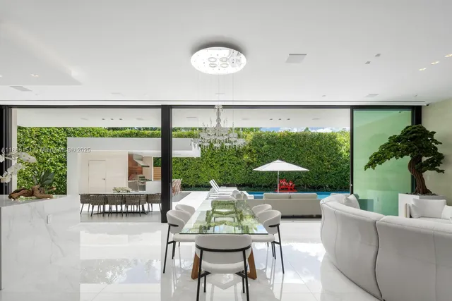 a living room with furniture and window