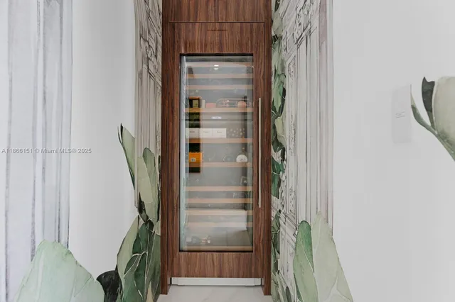 a entryway with furniture