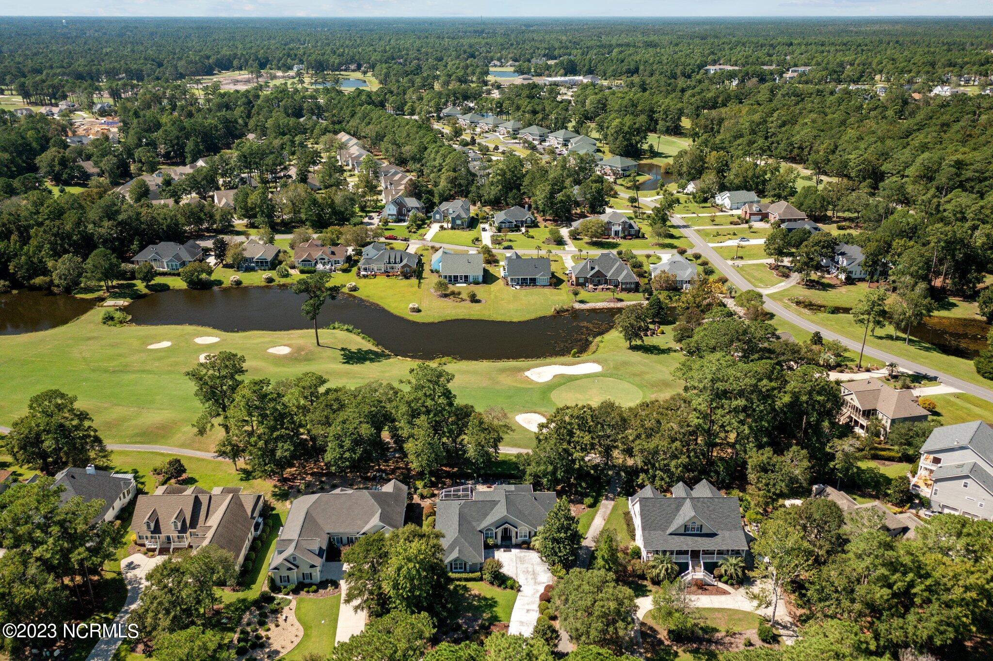 209 Rice Mill Circle Sunset Beach, NC 28468 - Photo 49 of 53 aerial view of home