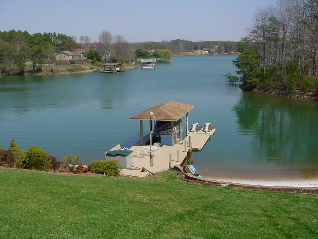 3270 Kemp Ford Road Union Hall, VA 24176 - Photo 4 of 8 an aerial view of a house with outdoor space and lake view