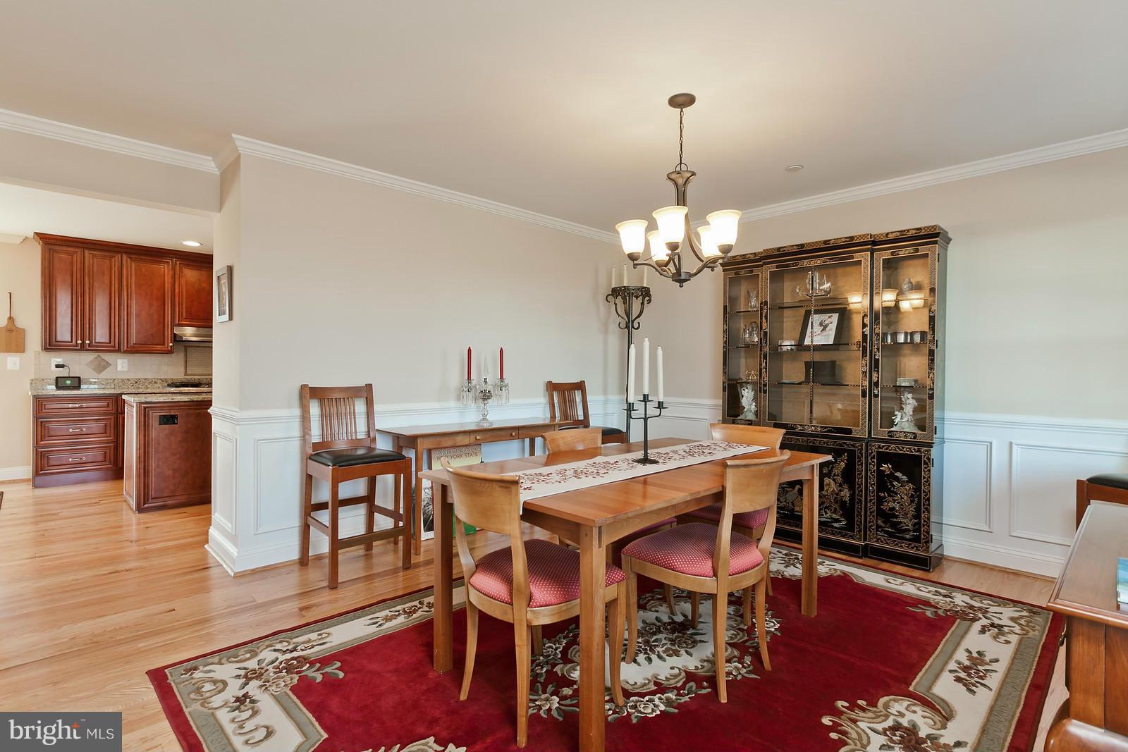 4901 Bartholows Road Mount Airy, MD 21771 - Photo 8 of 29 Dining Room w/ Crown Moulding & Wainscoting