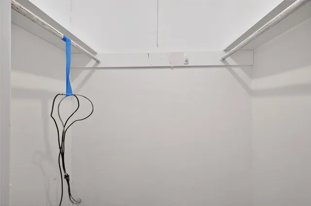 a bathroom with a close up view of a shower