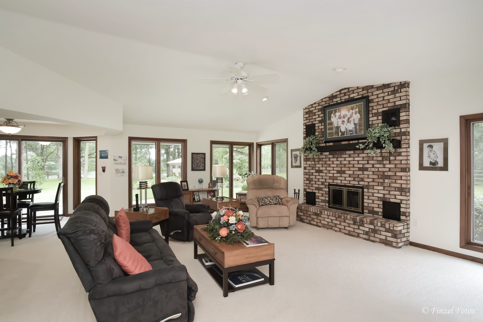 7405 Maxon Road Harvard, IL 60033 - Photo 7 of 30 a living room with furniture fireplace and flat screen tv