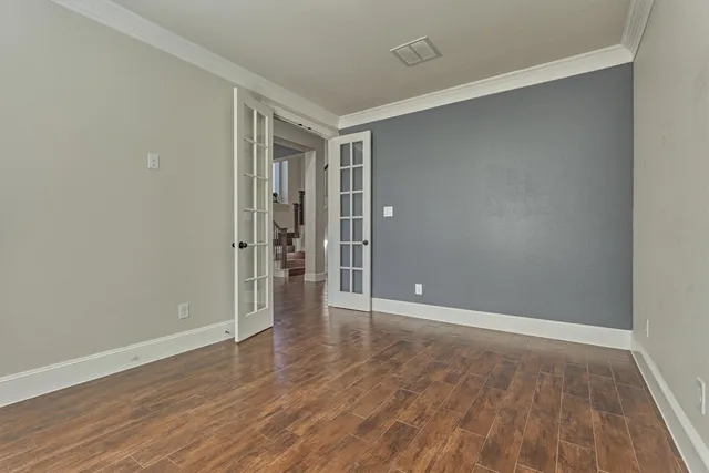 wooden floor in an empty room