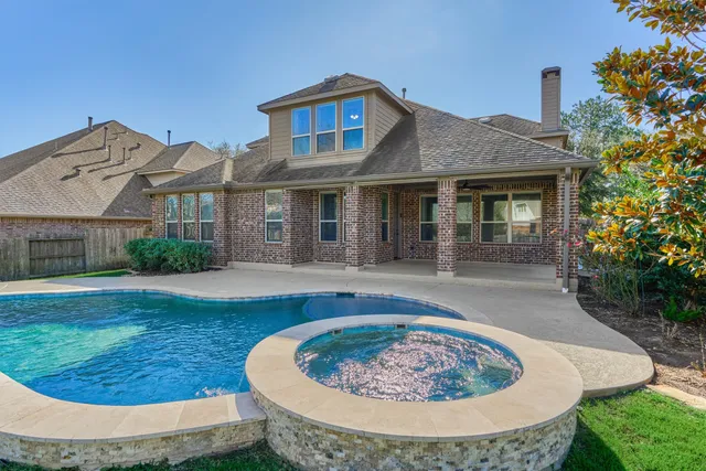 front view of house with a garden