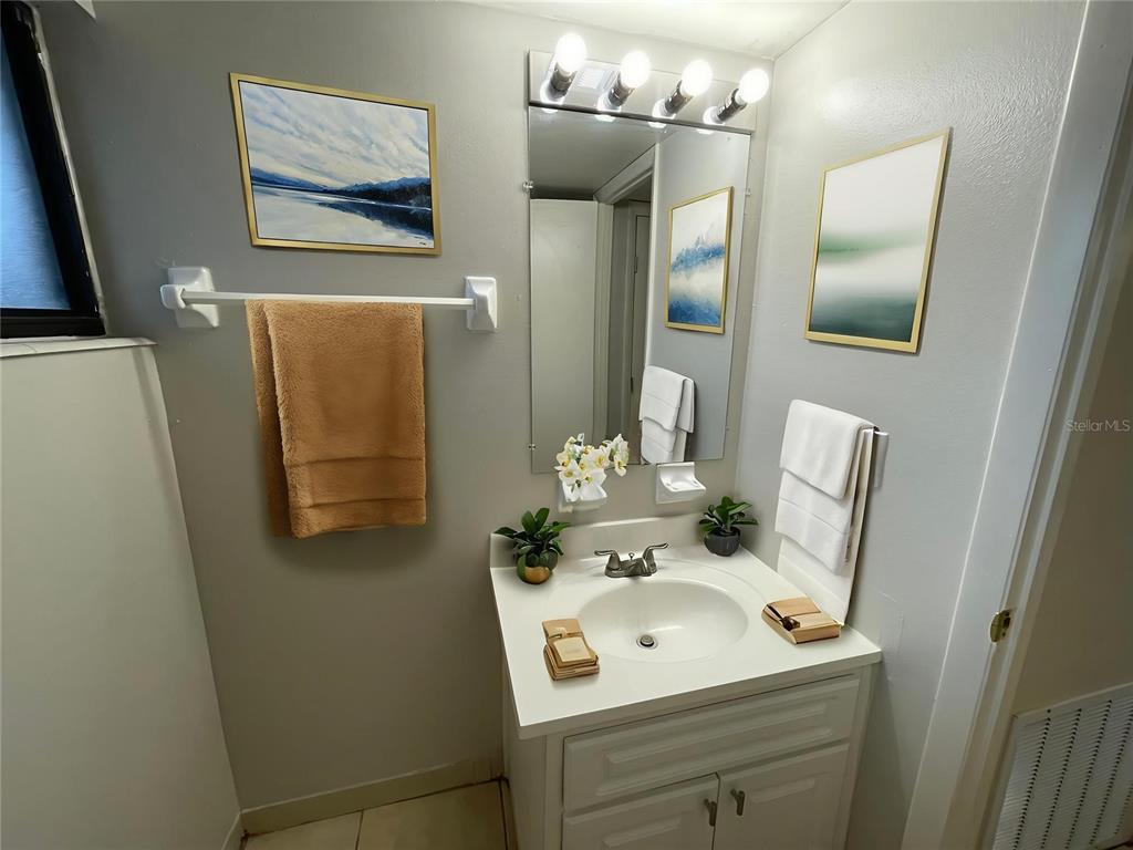 1108 Bartow Road, Unit 107 Lakeland, FL 33801 - Photo 5 of 12 a bathroom with a sink and a mirror