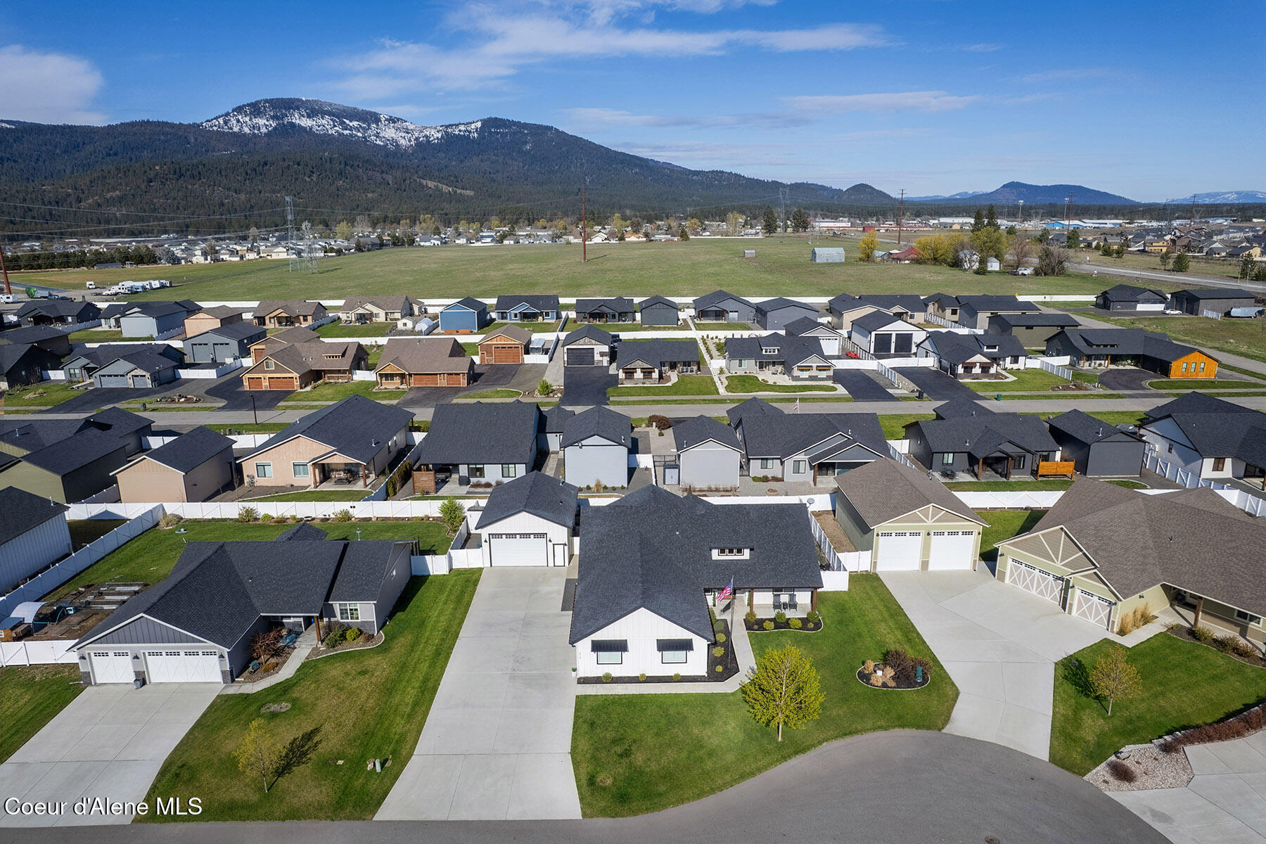 8781 West Seed Loop Rathdrum, ID 83858 - Photo 3 of 40 Aerial Views & Mountain Backdrop